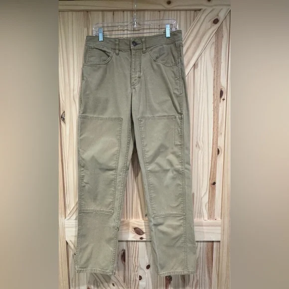Rei Cooperative Men’s Pants Reinforced Knees Khaki Size 32x32 Actual (32x31) - Picture 2 of 11
